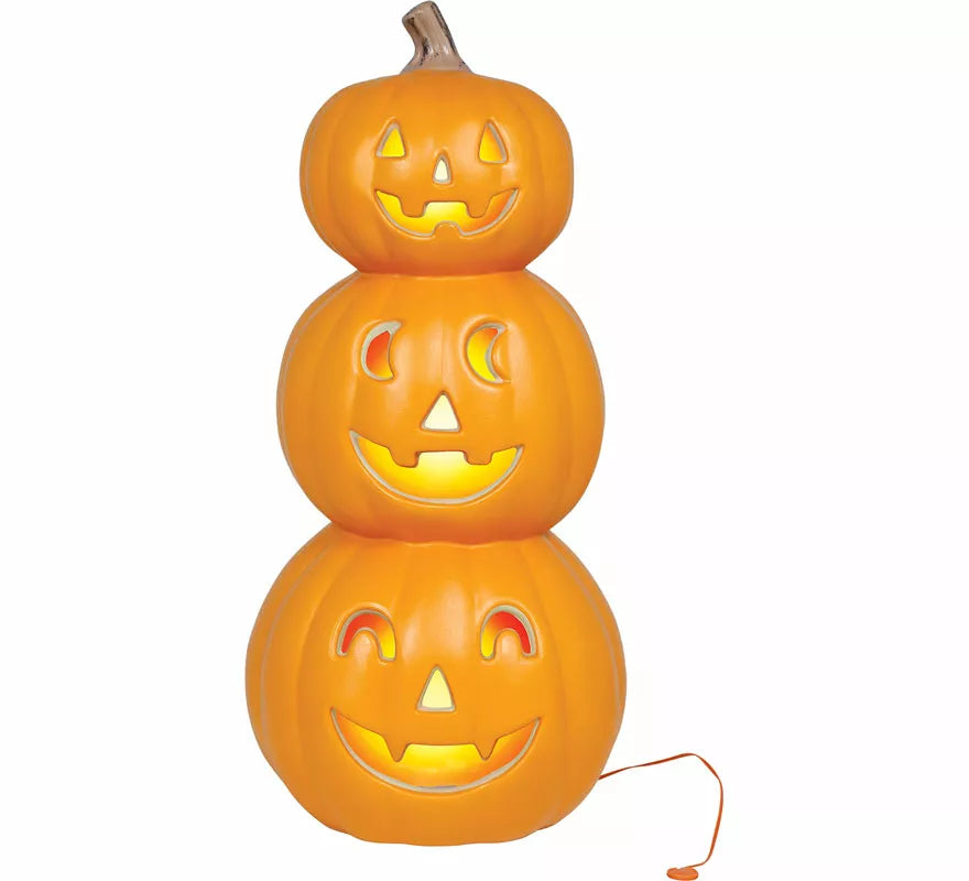 Translation missing: de.Calabaza Sonrientes Triple con Luz Intensa de 52 cm