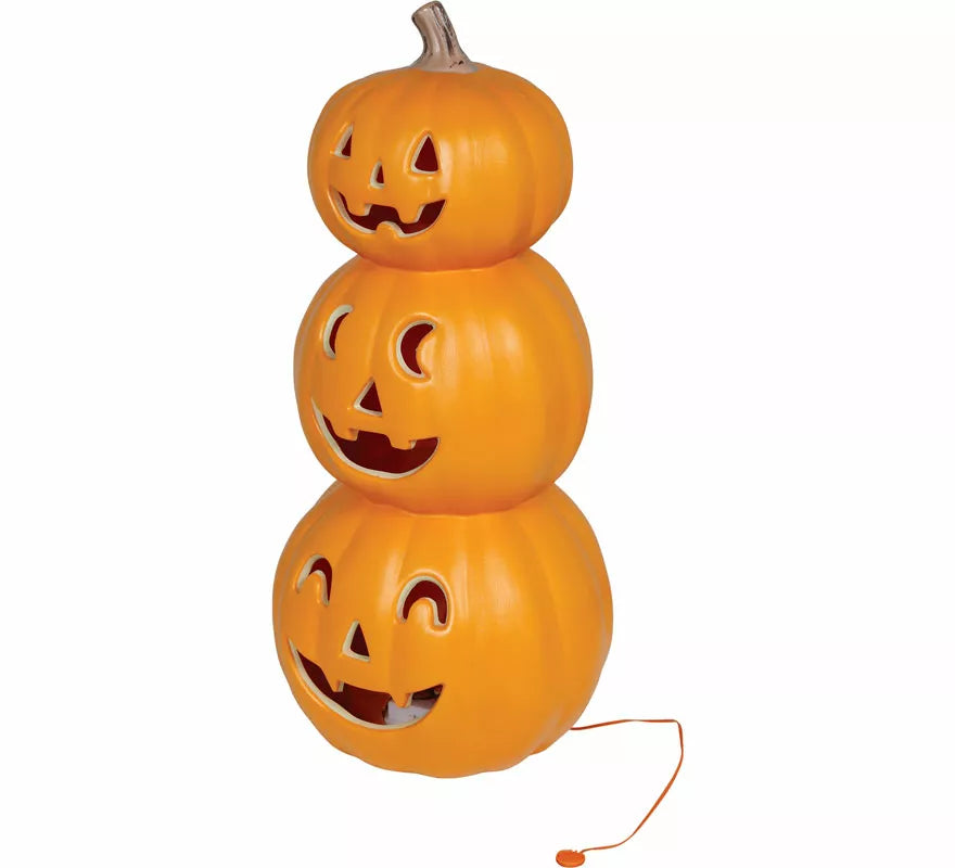 Translation missing: de.Calabaza Sonrientes Triple con Luz Intensa de 52 cm