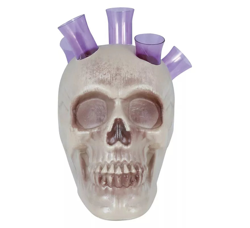 Calavera con Chupitos 20 cms