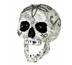 Totenkopf mit Diamanten und Licht zur Dekoration von 24 cm