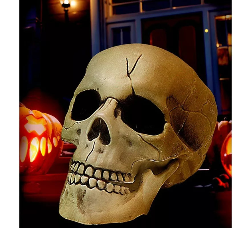 Calavera con Mandíbula y Movimiento de Plástico de 21 cm
