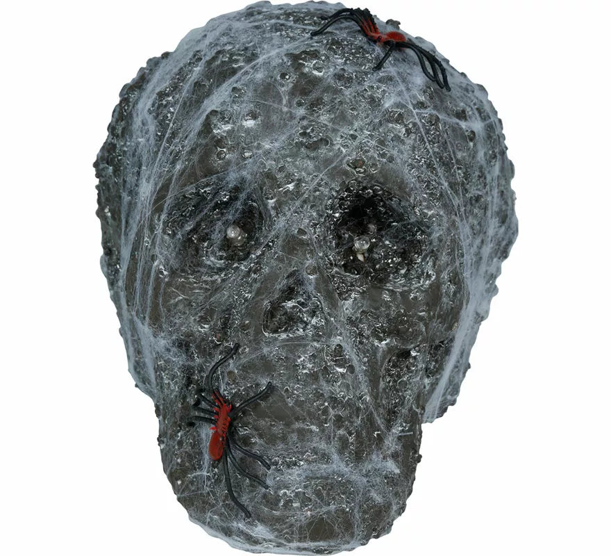 Translation missing: de.Calavera con Telarañas y Luz de 20 cm