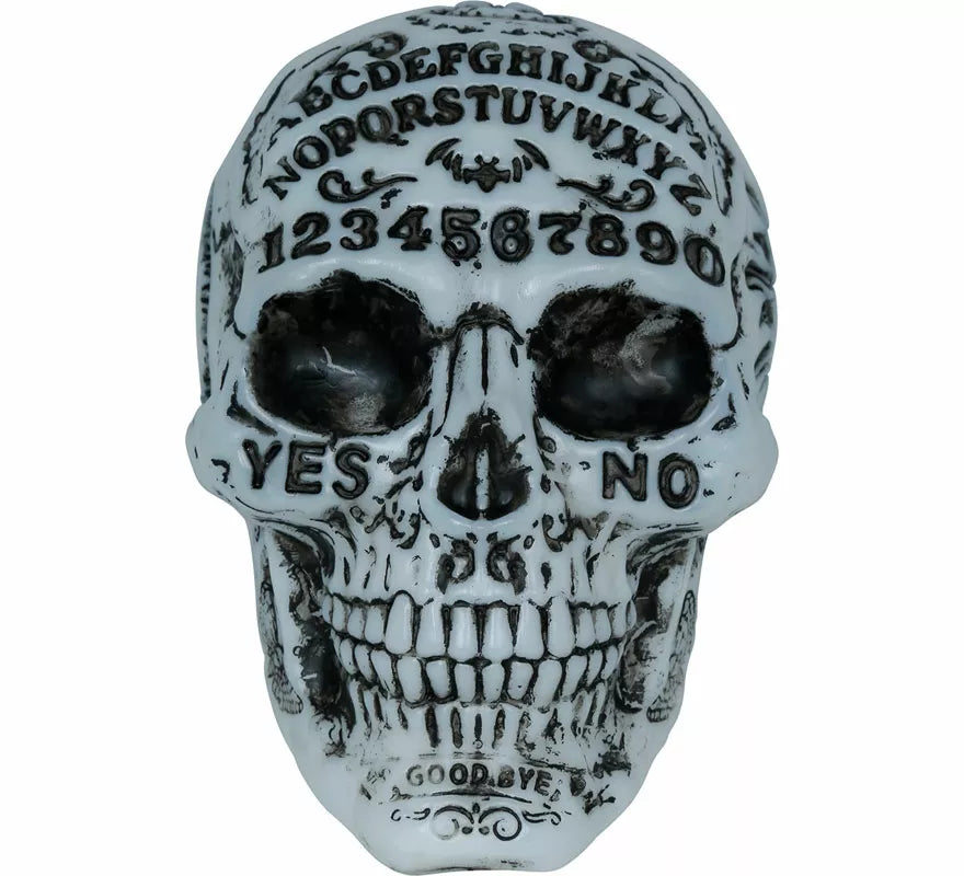 Calavera Ouija Decorada con Luz de 20 cm
