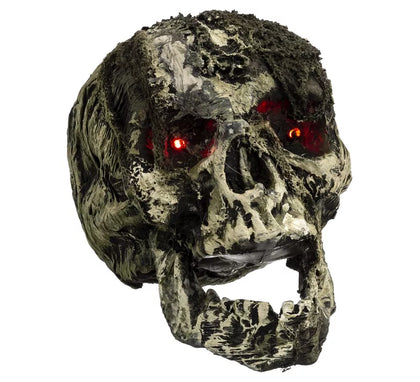 Calavera Terrorífica con Luz de 18x22x21 cm