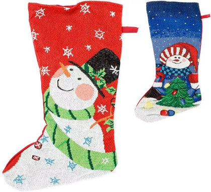 Calcetín con Muñeco de Nieve de 45 cm en varios colores