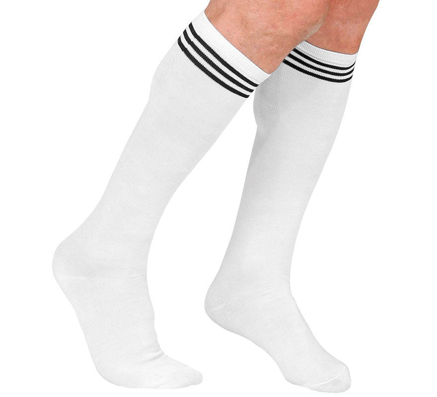 Translation missing: de.Calcetines Altos de Atletismo Blancos para adulto
