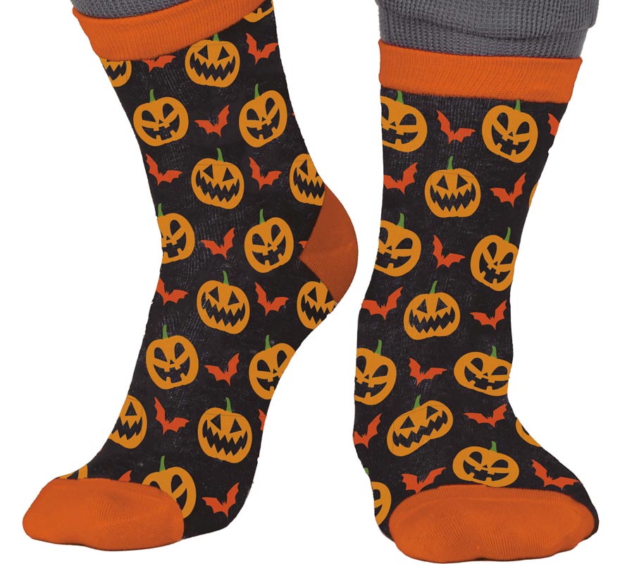 Translation missing: de.Calcetines de Calabazas para Halloween en números del 22 al 48