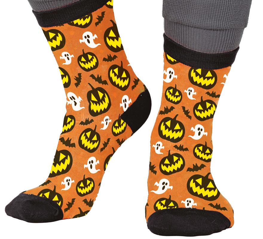 Translation missing: de.Calcetines de Calabazas y Fantasmas para Halloween en números del 22 al 48