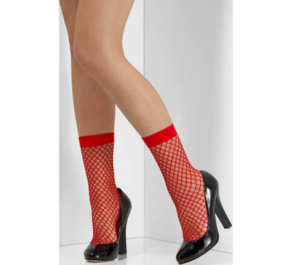 Calcetines de Rejilla Rojos