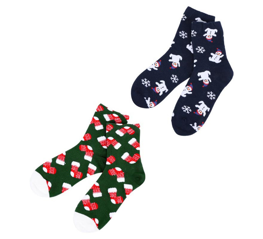 Translation missing: de.Calcetines Navideños Botas y Muñeco de nieve Talla 28-35 en modelos surtidos infantil