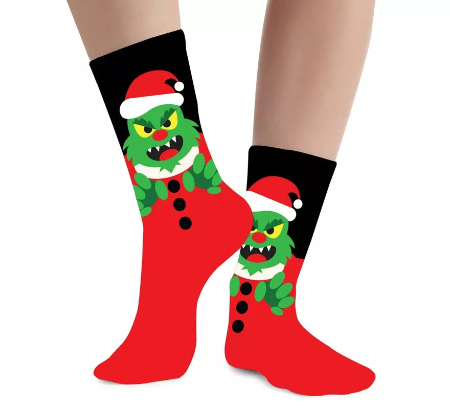 Translation missing: de.Calcetines Navideños de Monstruo Verde