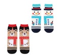 Calcetines Navideños Oso y Muñeco de nieve Talla 28-35 en modelos surtidos infantil