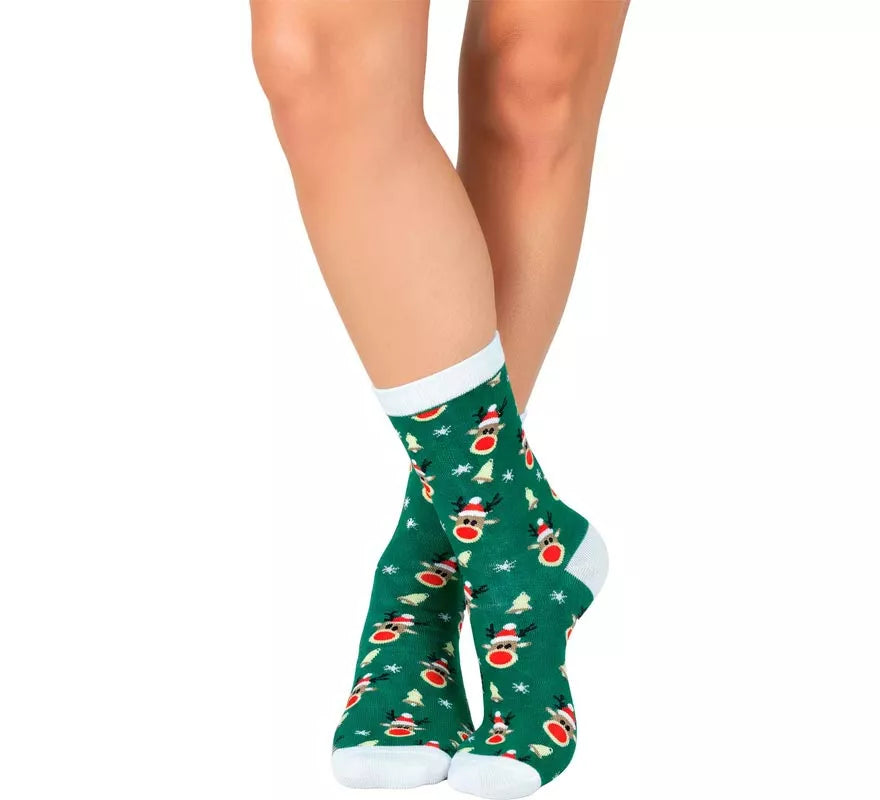 Translation missing: de.Calcetines Navideños Reno en números del 22 al 48