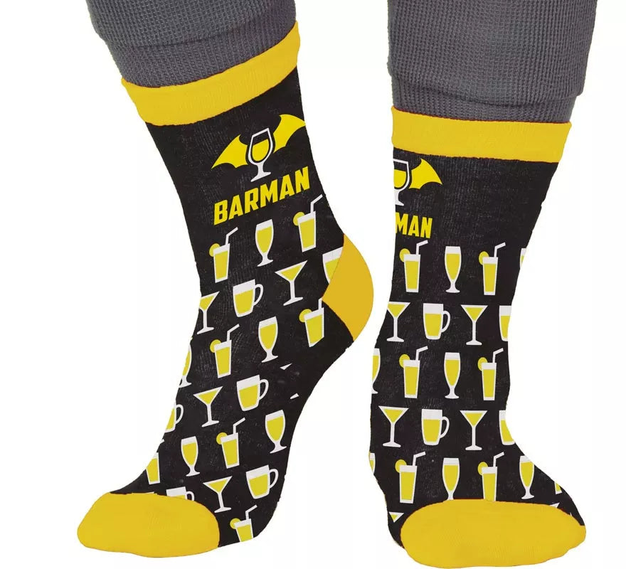 Translation missing: de.Calcetines negros Barman para adultos