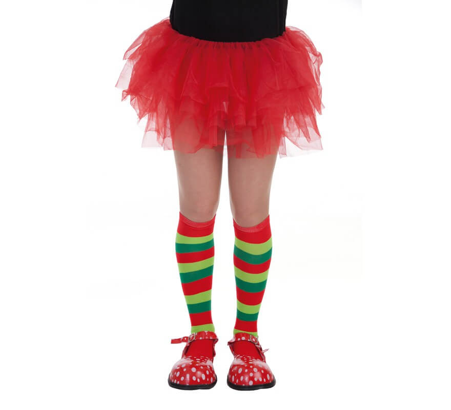 Translation missing: de.Calcetines Payaso de rayas para adulto