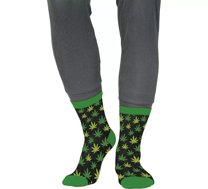 Translation missing: de.Calcetines verdes de Marihuana para adultos