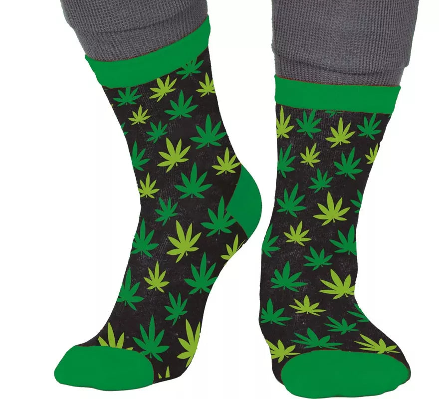 Translation missing: de.Calcetines verdes de Marihuana para adultos