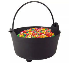 Schwarzer Wasserkocher 24 cm zur Halloween Dekoration