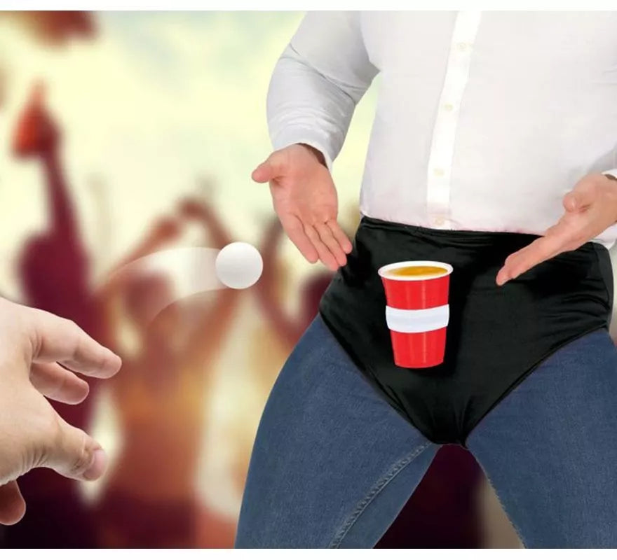 Translation missing: de.Calzoncillos negro Ping-Pong Beer adulto