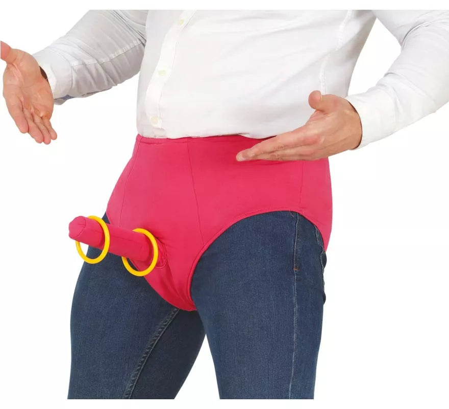 Translation missing: de.Calzoncillos rosa con aros para Juegos Atrevidos