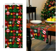 Quadratischer bedruckter Tischläufer 28x300 cm