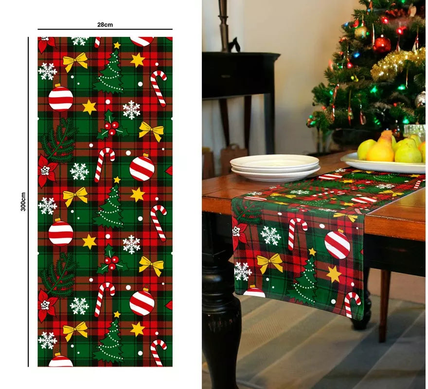 Translation missing: de.Camino de Mesa Estampado Cuadrados de 28x300 cm
