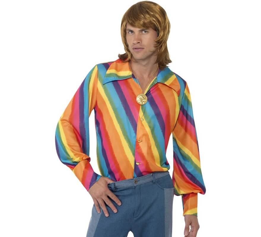 Translation missing: de.Camisa Arco Iris de los 70 para hombre