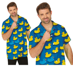 Blaues Gummi-Enten-Shirt für Erwachsene