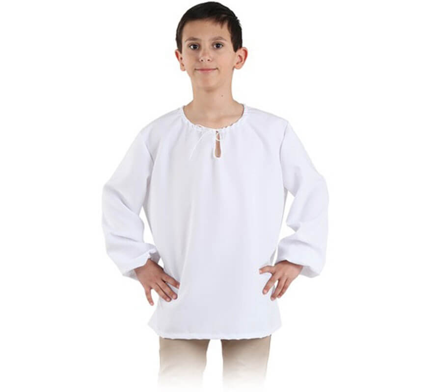 Translation missing: de.Camisa Blanca Medieval para niño