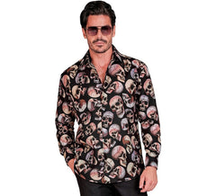 Herren Totenkopfhemd