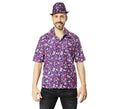 Camisa de los Años 90 lila para hombre