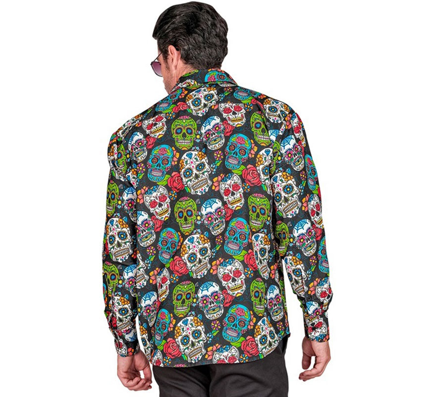 Translation missing: de.Camisa Día de Los Muertos para hombre