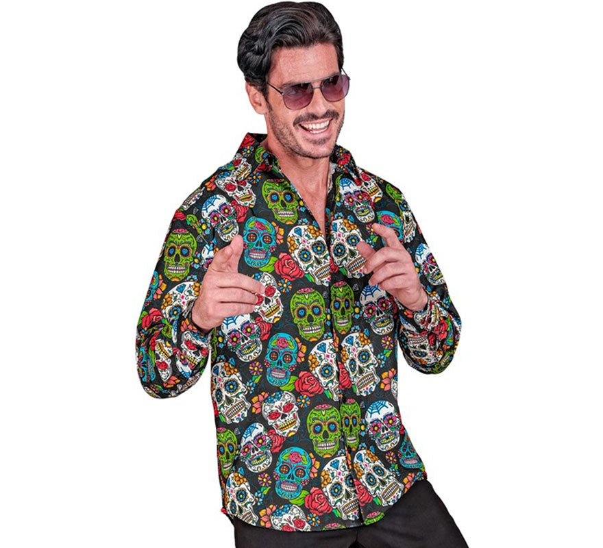 Camisa Día de Los Muertos para hombre