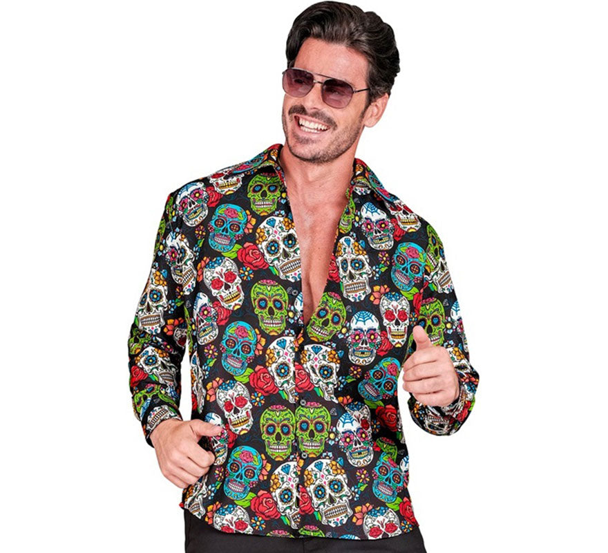 Translation missing: de.Camisa Día de Los Muertos para hombre