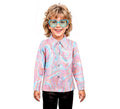 Camisa Disco Bling Psicodélico rosa para niño
