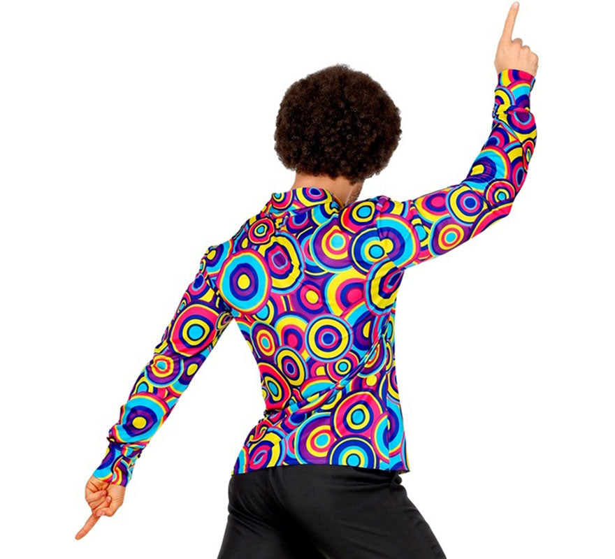 Translation missing: de.Camisa Disco Estampada de los Años 70 para hombre