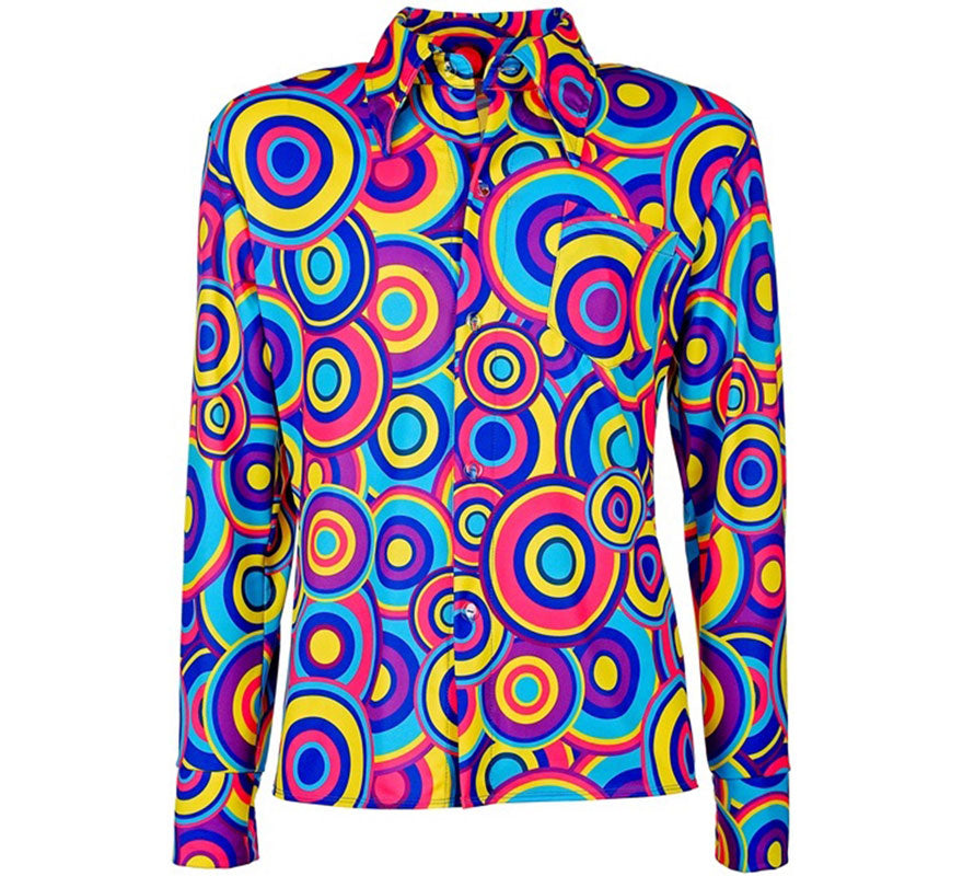 Translation missing: de.Camisa Disco Estampada de los Años 70 para hombre