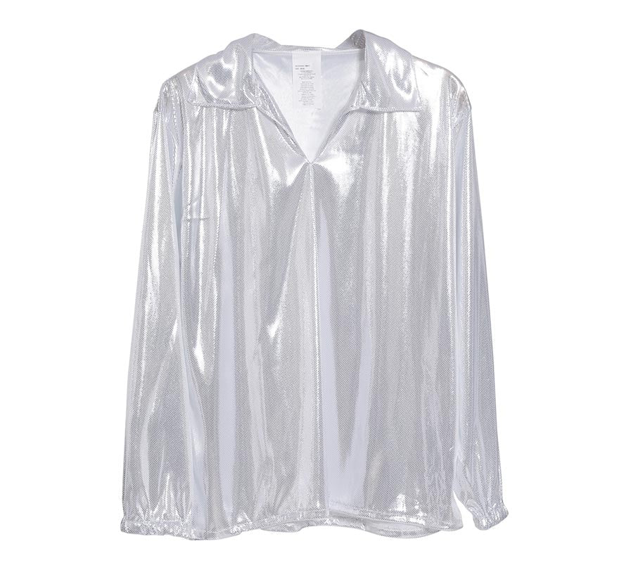 Translation missing: de.Camisa Disco Plateada para Hombre