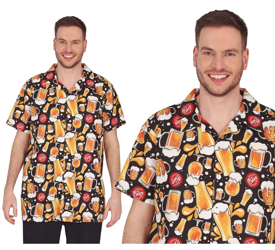 Translation missing: de.Camisa estampado de Cerveza adulto