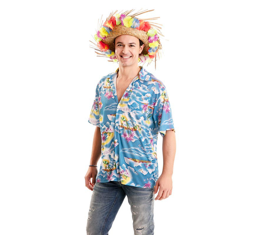 Translation missing: de.Camisa Hawaiana con Estampado para Adulto