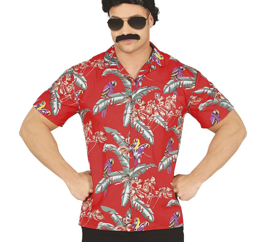 Translation missing: de.Camisa Hawaiana con Loros para Adulto