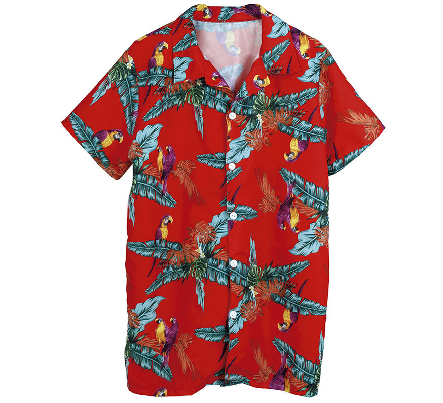 Translation missing: de.Camisa Hawaiana con Loros para Adulto