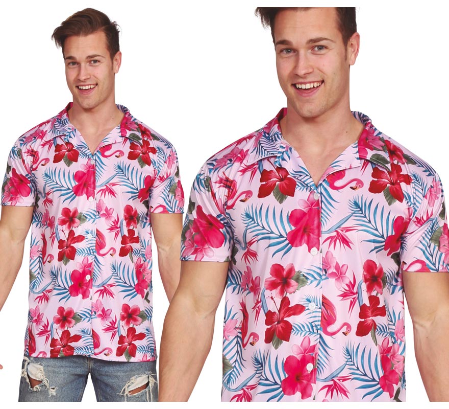 Translation missing: de.Camisa Hawaiana de Flamenco para hombre