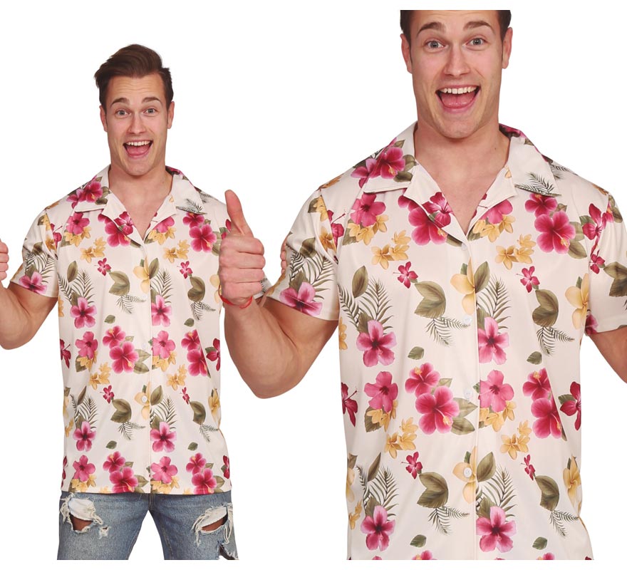 Translation missing: de.Camisa Hawaiana de Flores para hombre