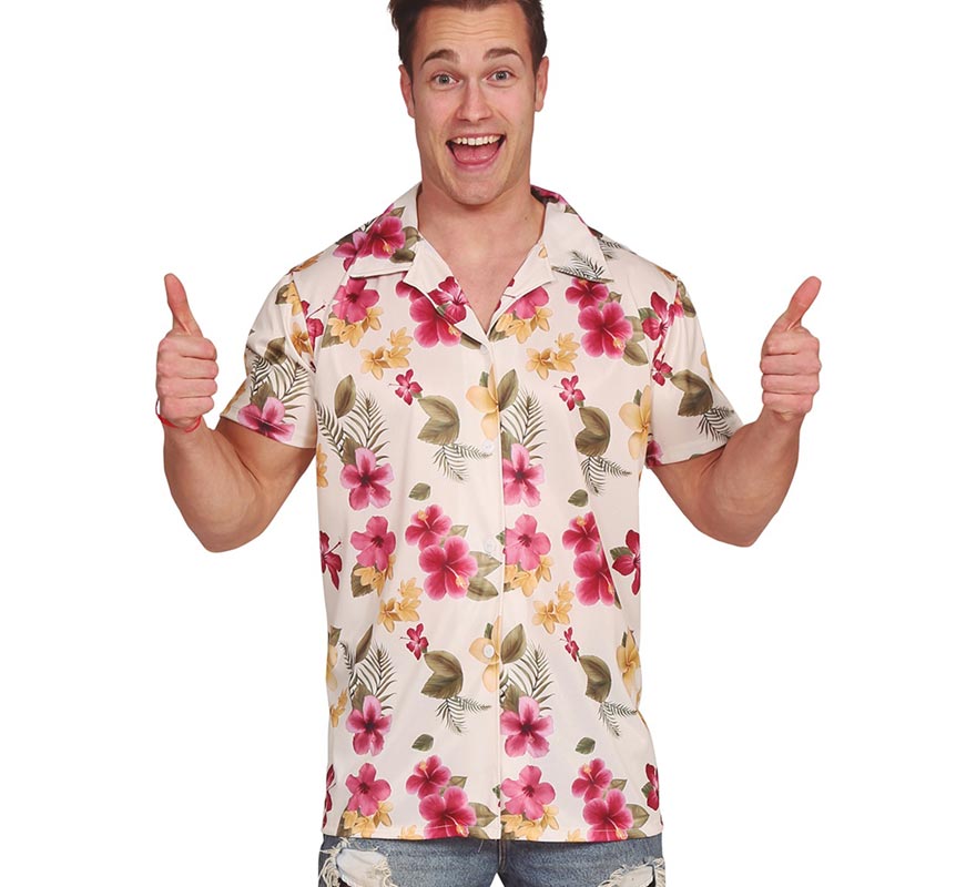 Translation missing: de.Camisa Hawaiana de Flores para hombre