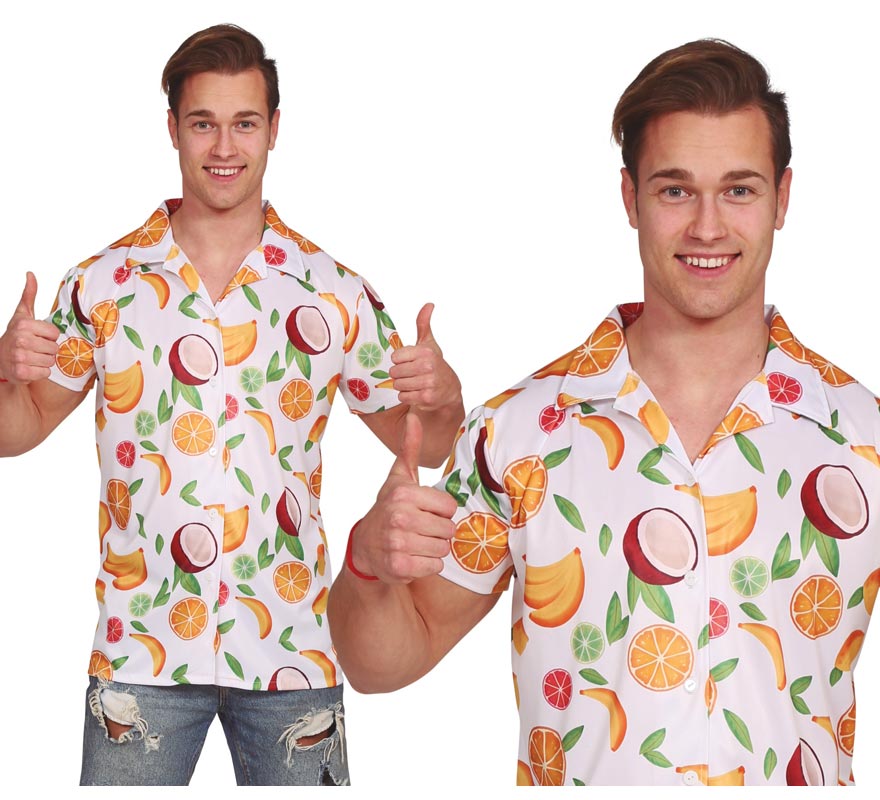 Translation missing: de.Camisa Hawaiana de Frutas para hombre