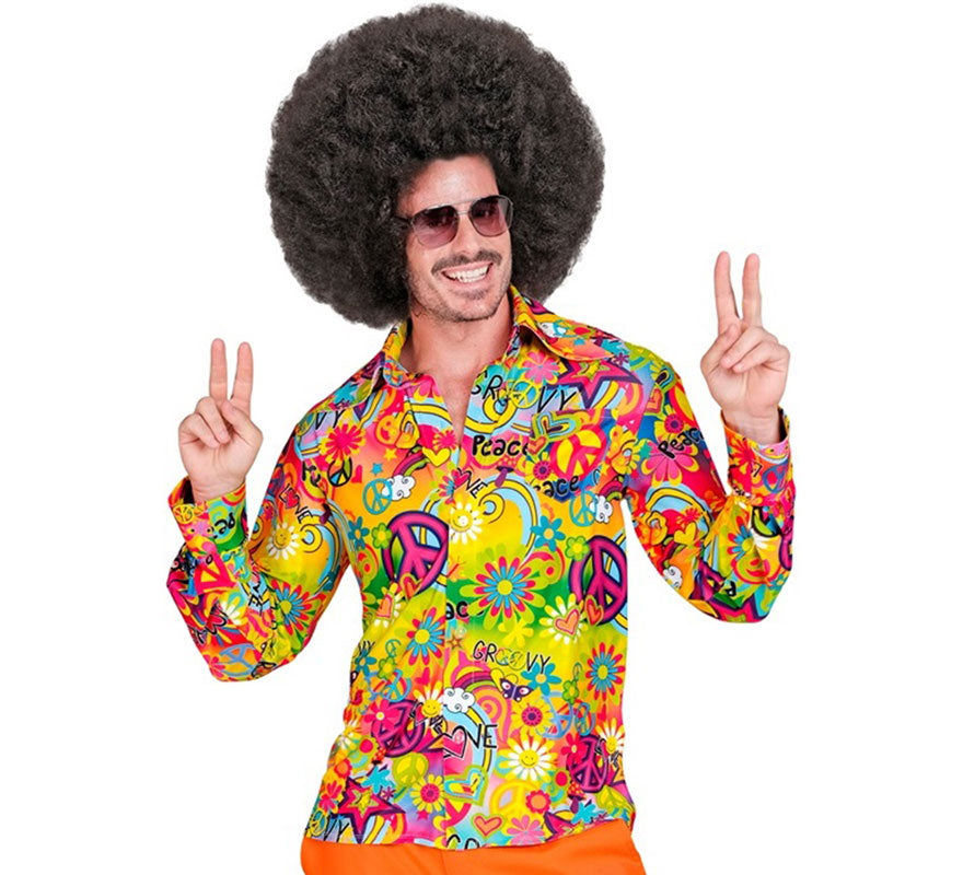 Translation missing: de.Camisa Hippie de la Paz Años 60 para hombre