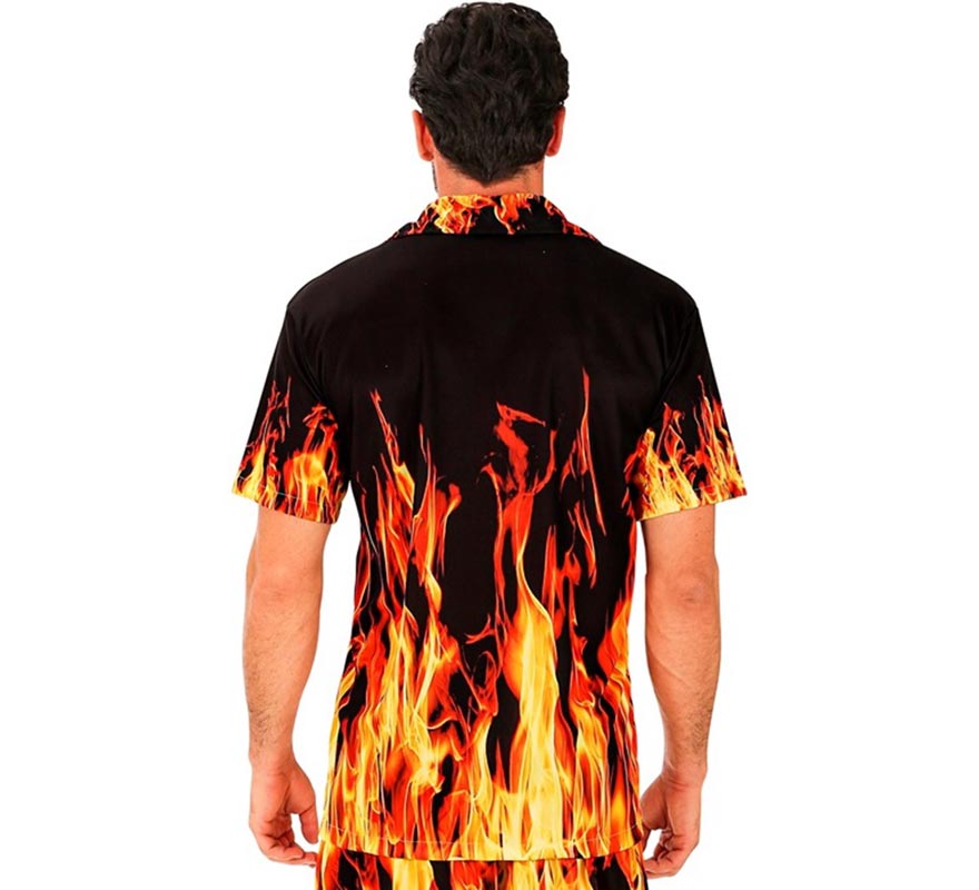Translation missing: de.Camisa manga corta de Llamas para hombre
