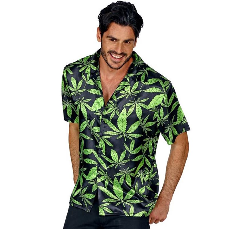 Translation missing: de.Camisa manga corta Estampado Marihuana para hombre