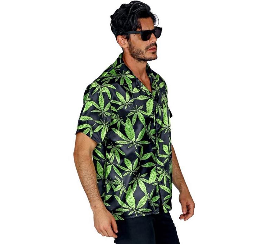 Translation missing: de.Camisa manga corta Estampado Marihuana para hombre